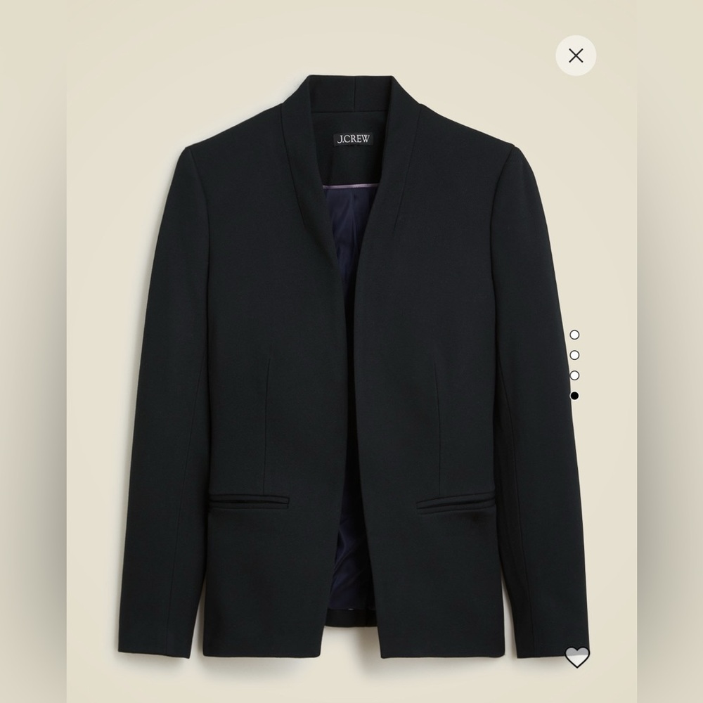 J Crew Black Blazer Modern Suit Jacket